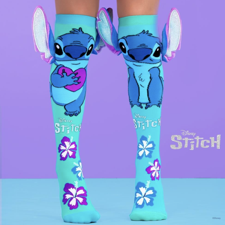 3D Disney Stitch Silver sokken – one size