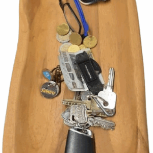 Teak houten decoratie schaal – 47 x 20 cm